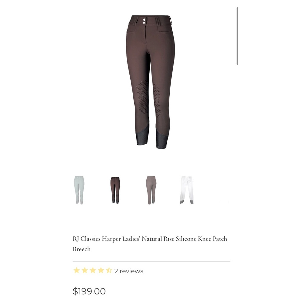 Rj Classics Harper breeches 30r EUC grey